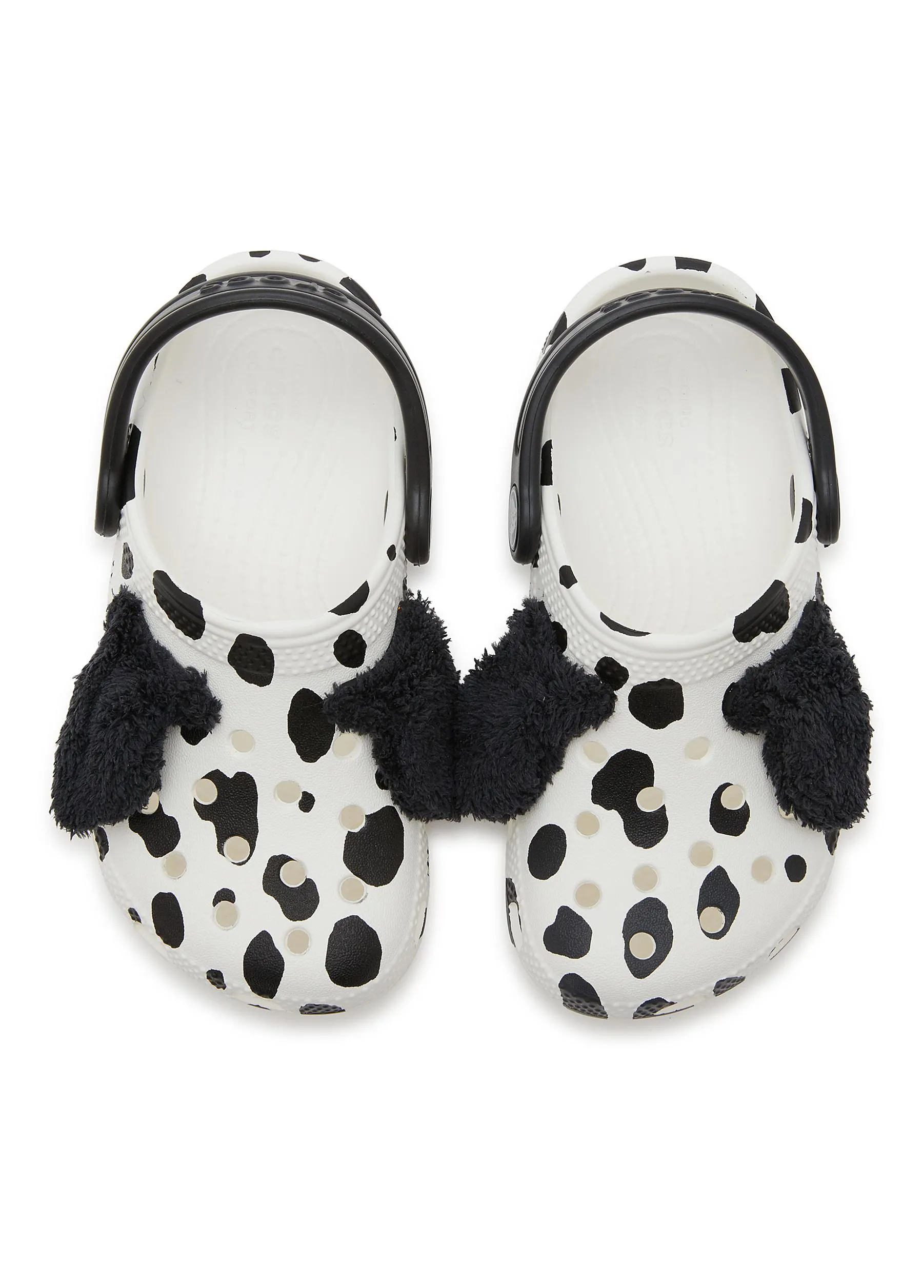 -----------CROCS  ---- ------------ ----Classic Clog Toddlers Dalmatian Print Sandals --