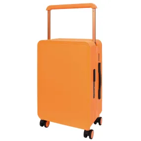 20 Cabin Size USB Port Suitcase Four Wheels Hard Shell Smart Luggage Expedition Orange