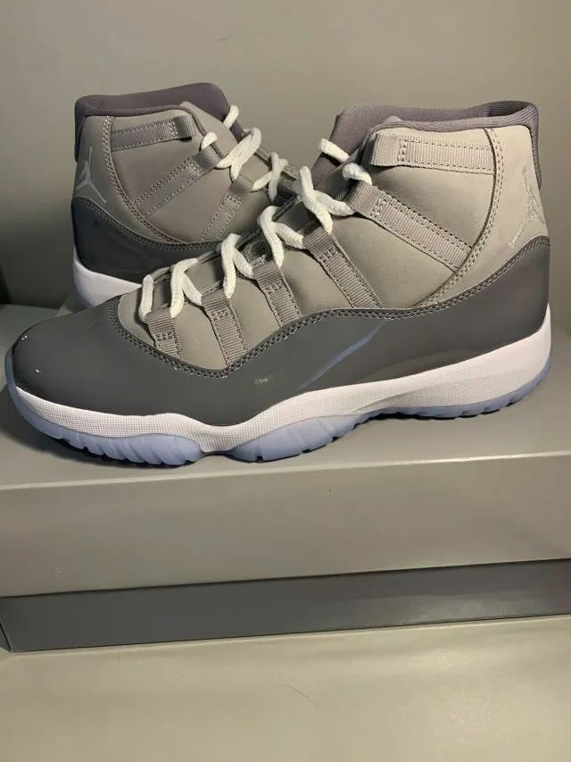 2021 Nike Air Jordan 11 XI Retro Cool Grey 1.5Y/2.5Y Whi...