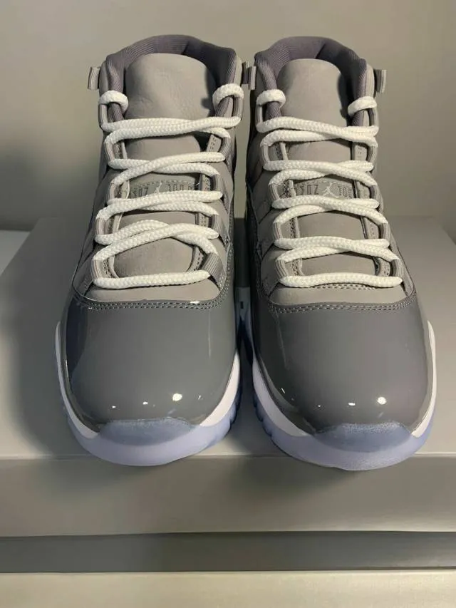 2021 Nike Air Jordan 11 XI Retro Cool Grey 1.5Y/2.5Y Whi...