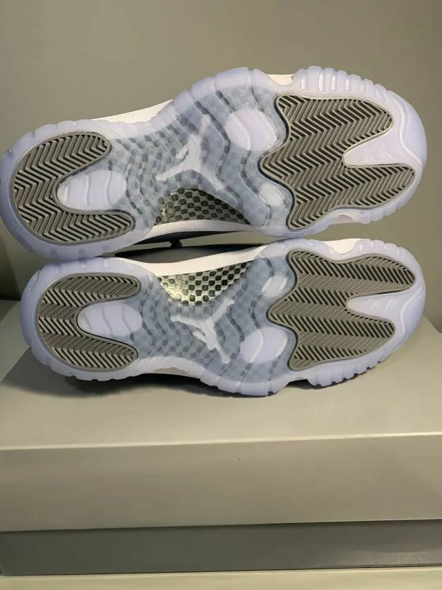 2021 Nike Air Jordan 11 XI Retro Cool Grey 1.5Y/2.5Y Whi...