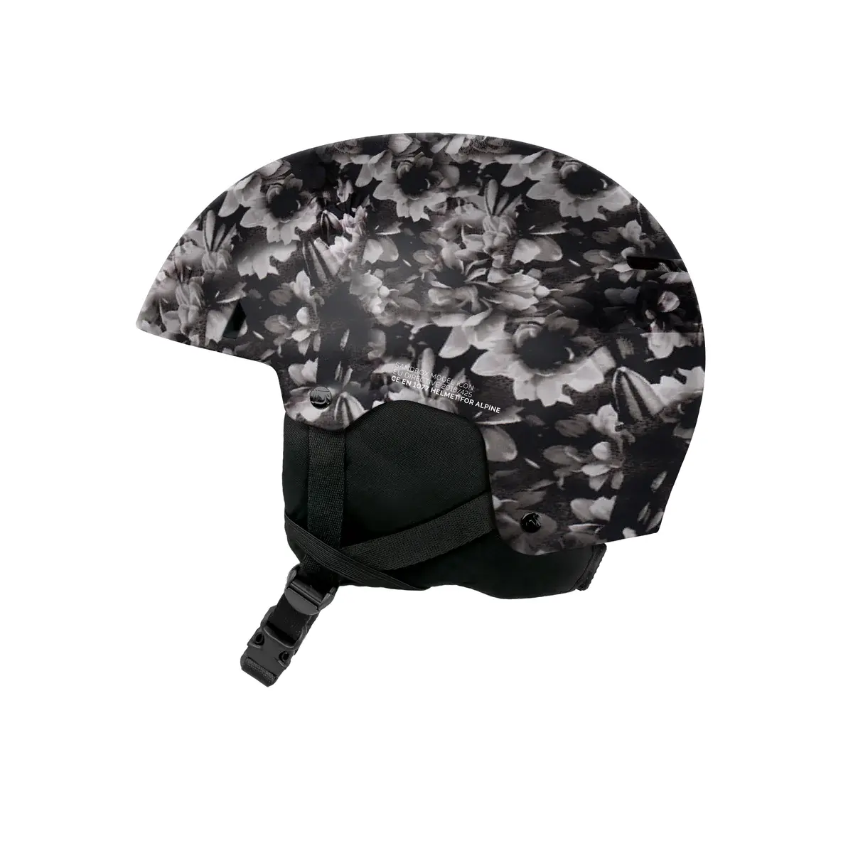 2024 Sandbox Icon Snow Helmet - Black Floral -