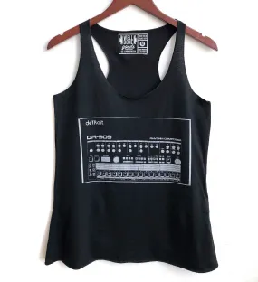 909 Drum Sequencer Tank Top, women's racerback tank