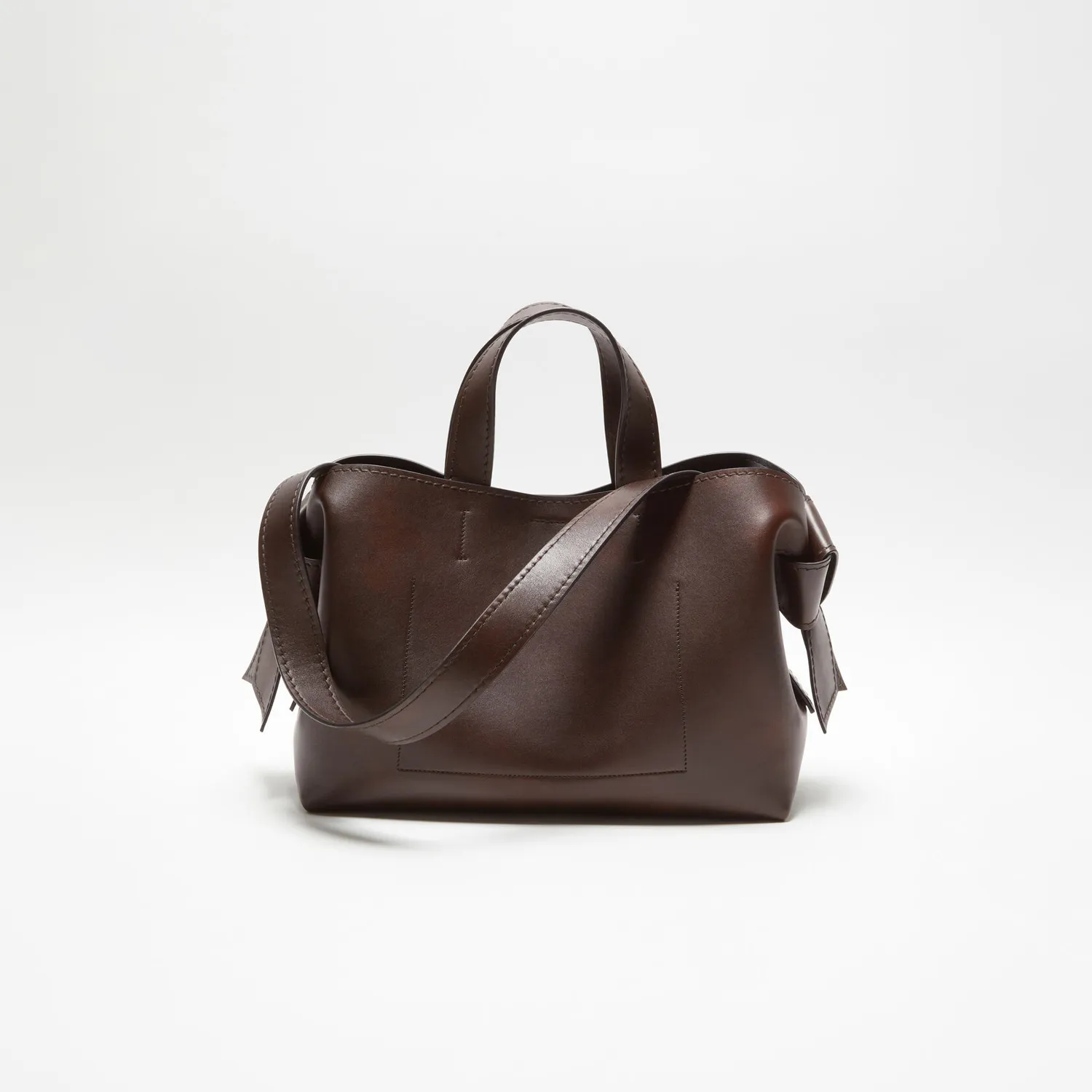 Acne Studios MUSUBI MID TOTE, Dark Brown 