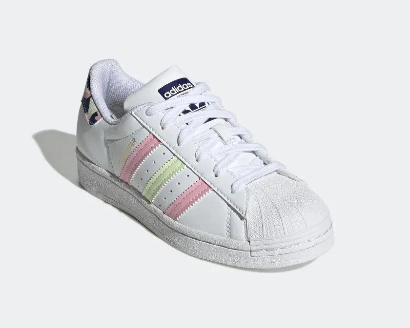 Adidas Original Superstar Cloud White Almost Lime True Pink GY3330