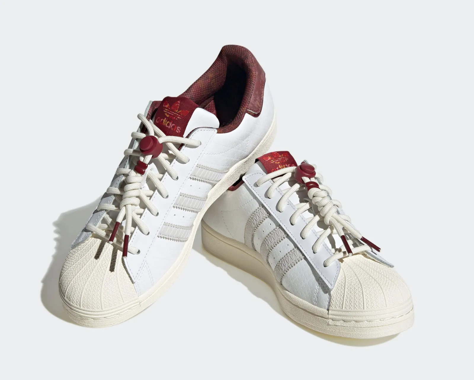 Adidas Originals Superstar Chinese New Year 2023 Cloud White Noble Maroon IF2577