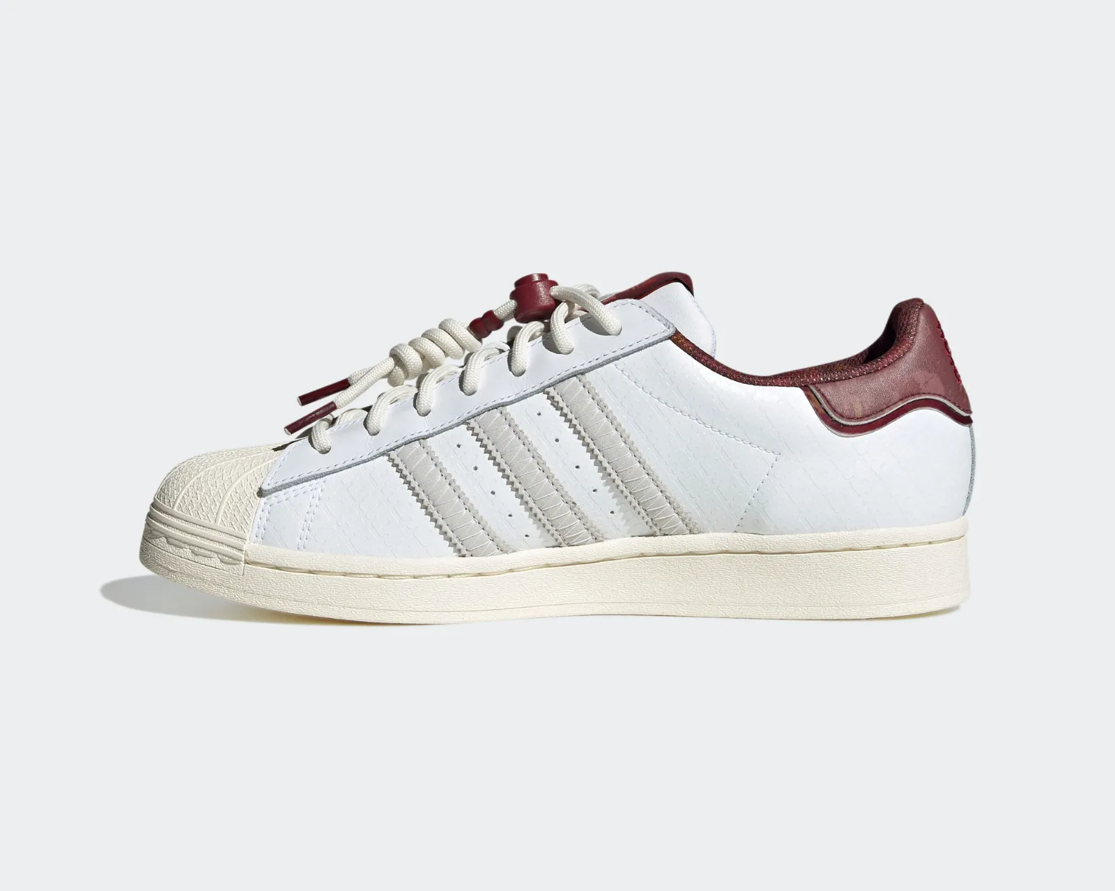 Adidas Originals Superstar Chinese New Year 2023 Cloud White Noble Maroon IF2577