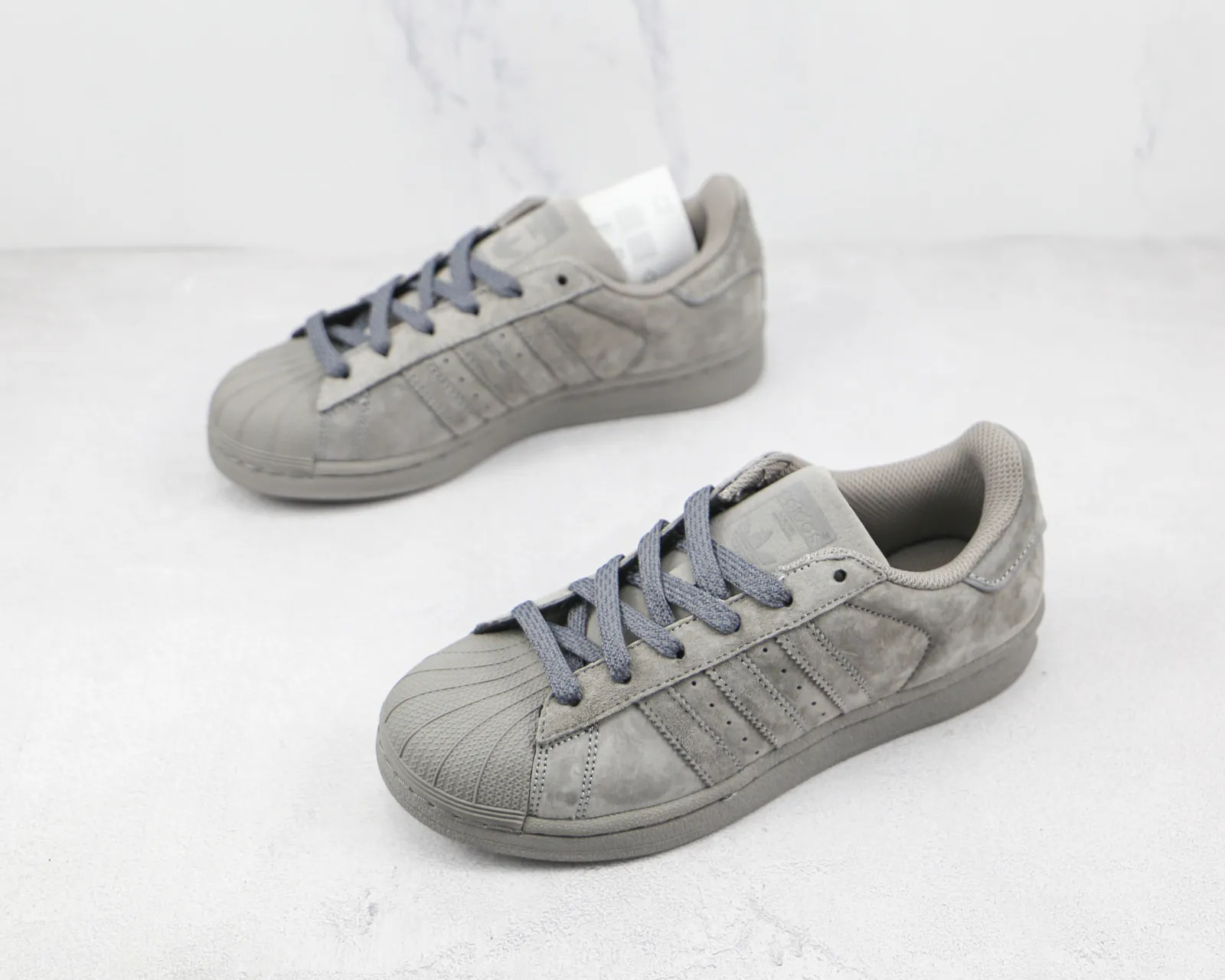 Adidas Originals SUPERSTAR Dark Grey Wolf Grey Suede BS9988