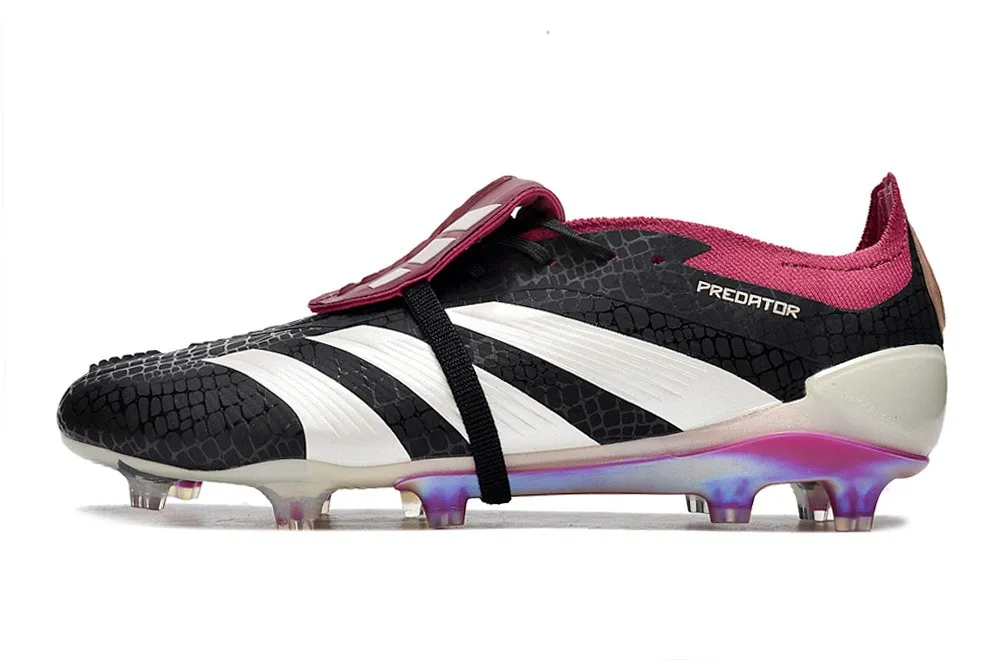 adidas Predator 30 Elite Fold-over Tongue FG 30th Anniversary - Core Black/Off White/Legacy Burgundy