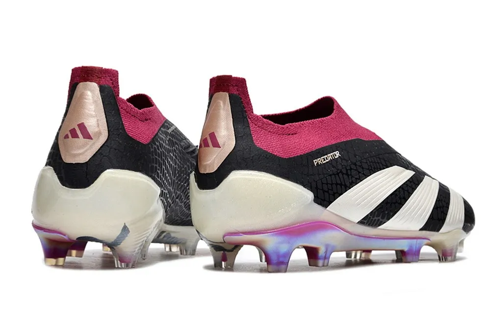 adidas Predator 30 Elite Laceless FG 30th Anniversary - Core Black/Off White/Legacy Burgundy