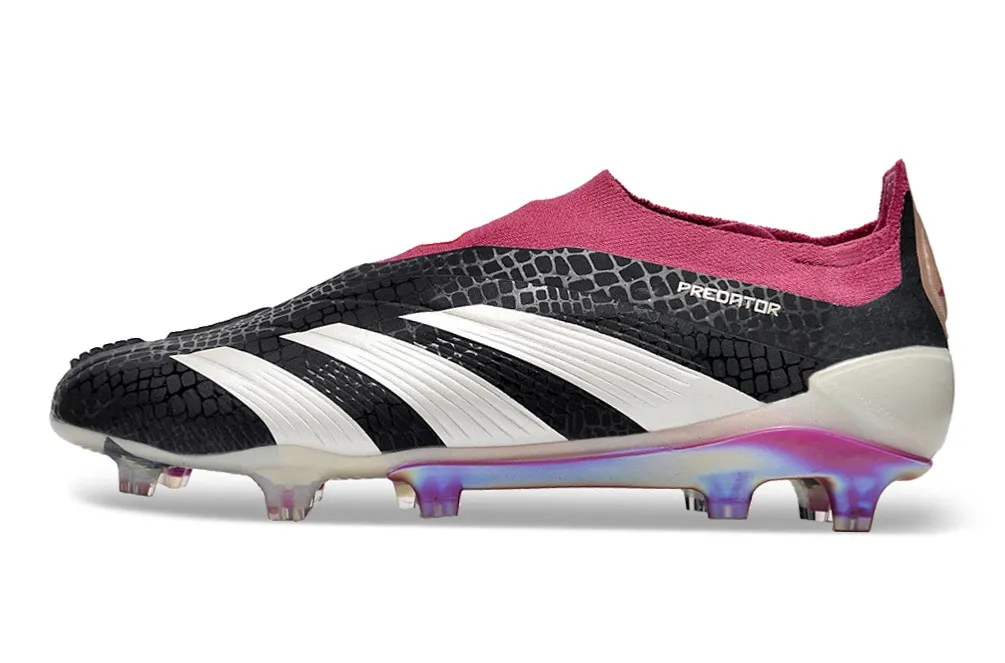 adidas Predator 30 Elite Laceless FG 30th Anniversary - Core Black/Off White/Legacy Burgundy