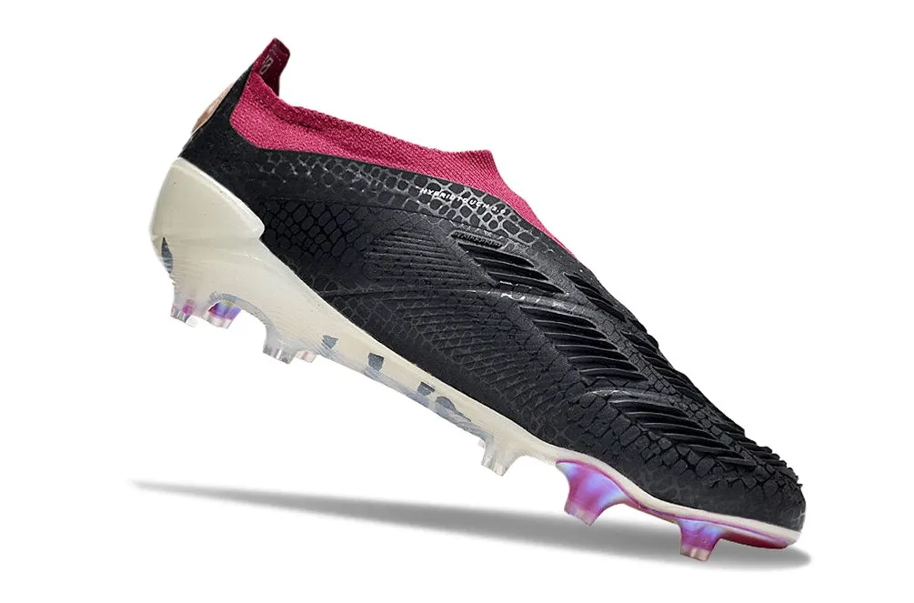 adidas Predator 30 Elite Laceless FG 30th Anniversary - Core Black/Off White/Legacy Burgundy