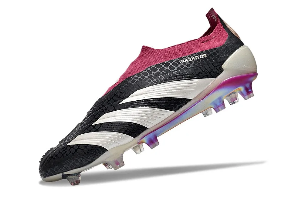 adidas Predator 30 Elite Laceless FG 30th Anniversary - Core Black/Off White/Legacy Burgundy