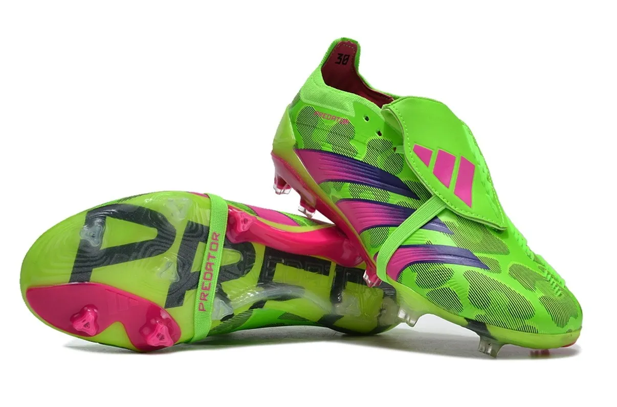 adidas Predator Elite Fold-over Tongue FG 2024 Hype - Solar Green/Team Shock Pink/Lucid Lemon