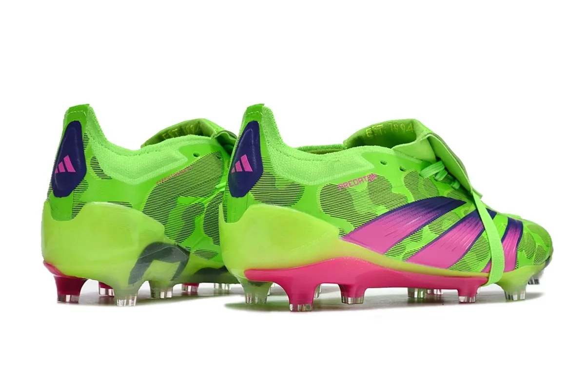 adidas Predator Elite Fold-over Tongue FG 2024 Hype - Solar Green/Team Shock Pink/Lucid Lemon