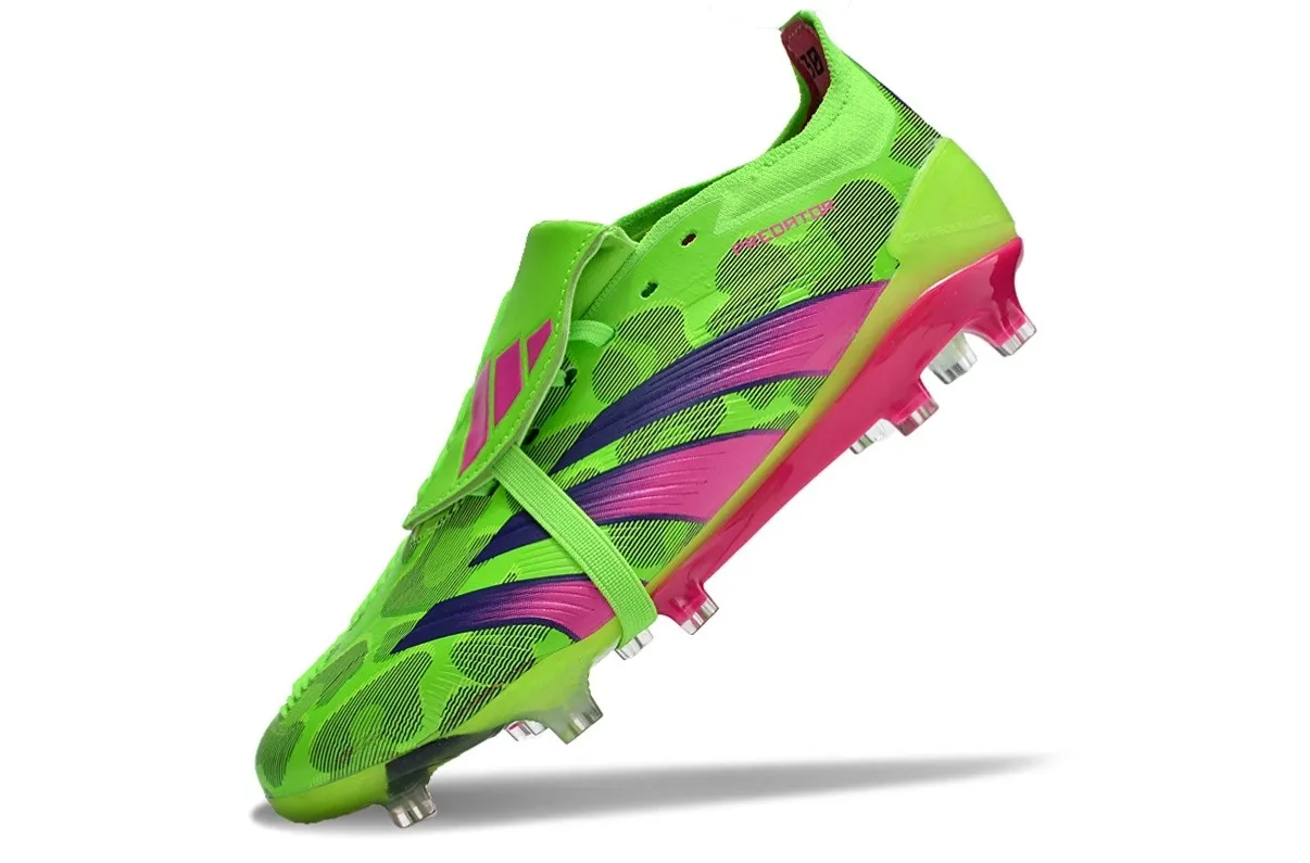 adidas Predator Elite Fold-over Tongue FG 2024 Hype - Solar Green/Team Shock Pink/Lucid Lemon