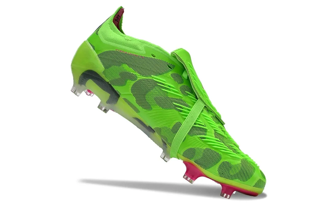 adidas Predator Elite Fold-over Tongue FG 2024 Hype - Solar Green/Team Shock Pink/Lucid Lemon