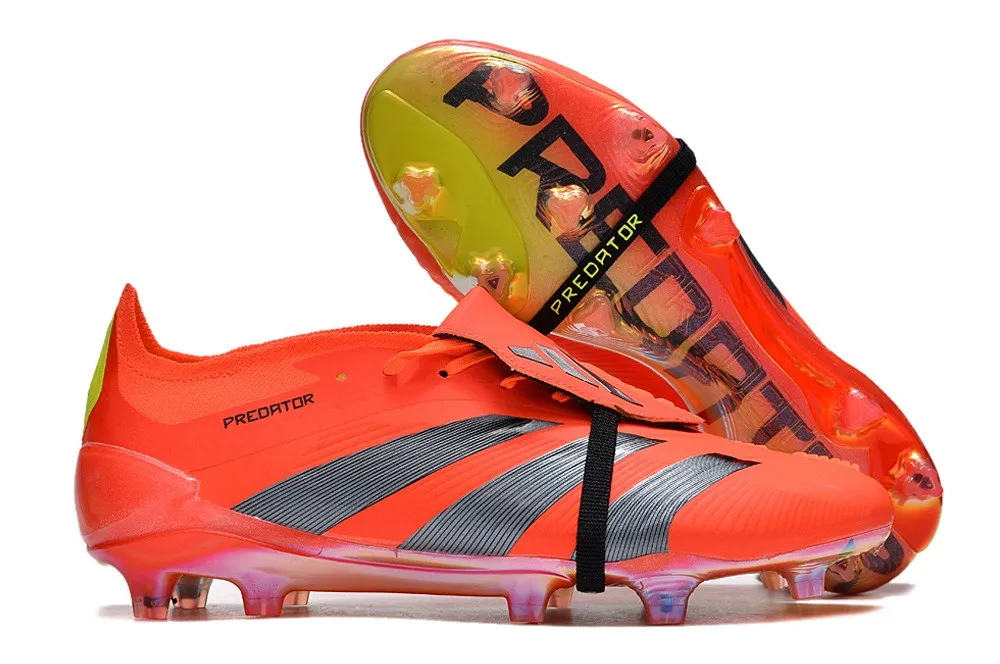 adidas Predator Elite Fold-over Tongue FG Predstrike - Solar Red/Black/Solar Yellow