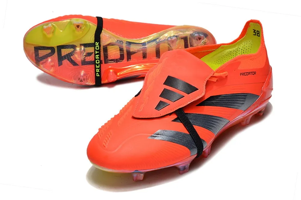 adidas Predator Elite Fold-over Tongue FG Predstrike - Solar Red/Black/Solar Yellow