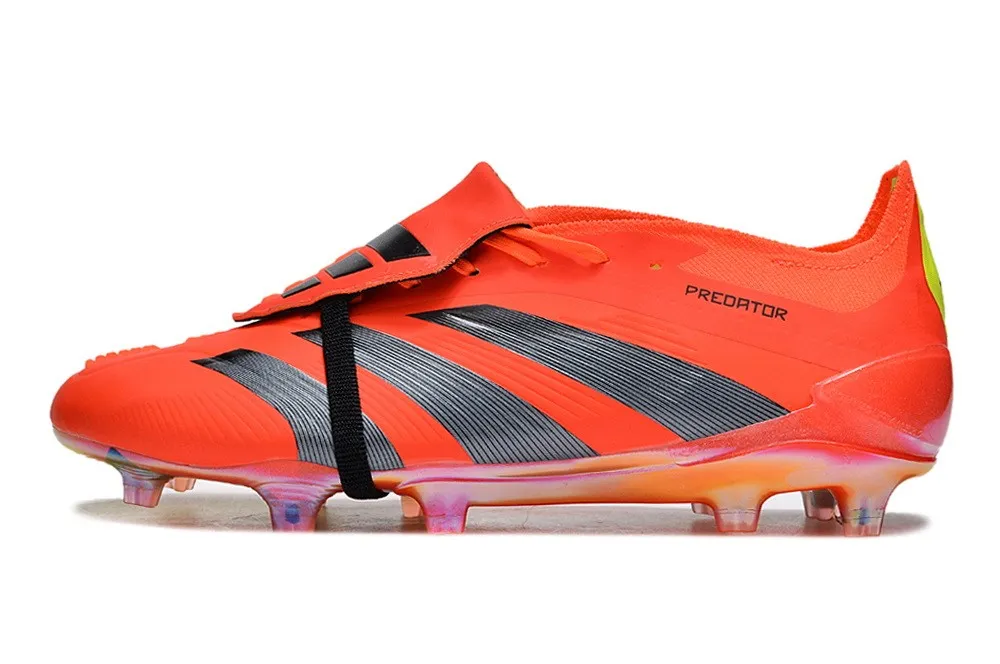 adidas Predator Elite Fold-over Tongue FG Predstrike - Solar Red/Black/Solar Yellow