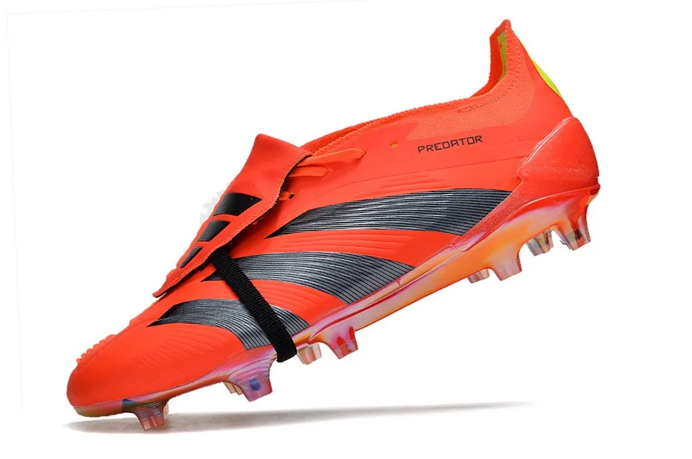 adidas Predator Elite Fold-over Tongue FG Predstrike - Solar Red/Black/Solar Yellow