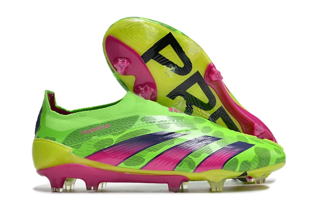 adidas Predator Elite Laceless FG 2024 Hype - Solar Green/Team Shock Pink/Lucid Lemon