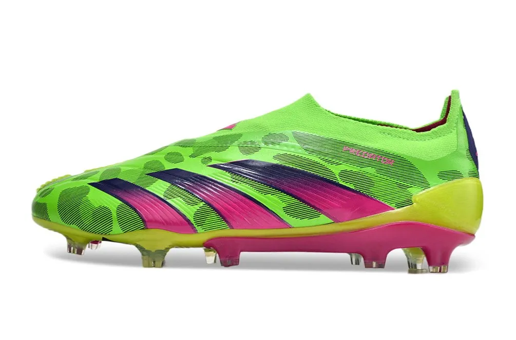 adidas Predator Elite Laceless FG 2024 Hype - Solar Green/Team Shock Pink/Lucid Lemon