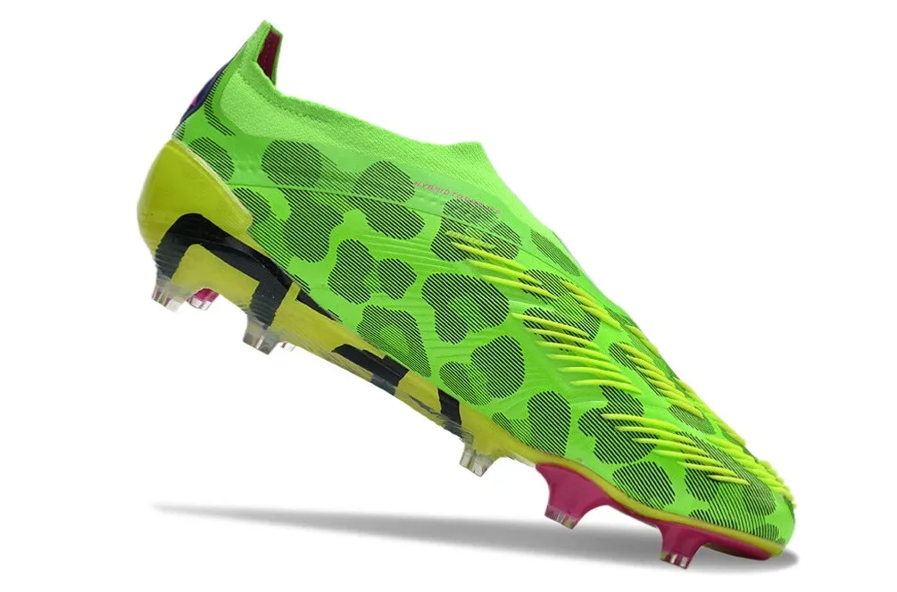 adidas Predator Elite Laceless FG 2024 Hype - Solar Green/Team Shock Pink/Lucid Lemon