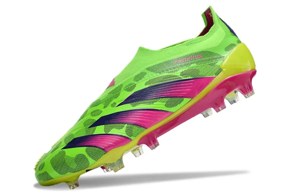 adidas Predator Elite Laceless FG 2024 Hype - Solar Green/Team Shock Pink/Lucid Lemon