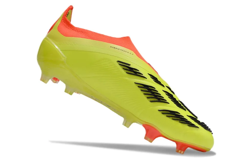 adidas Predator Elite Laceless FG 2024 Inverse - Electricity Yellow/Black/Solar Red