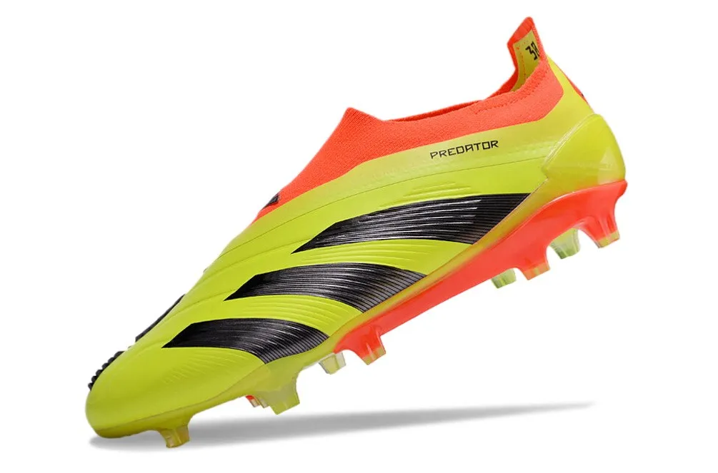 adidas Predator Elite Laceless FG 2024 Inverse - Electricity Yellow/Black/Solar Red