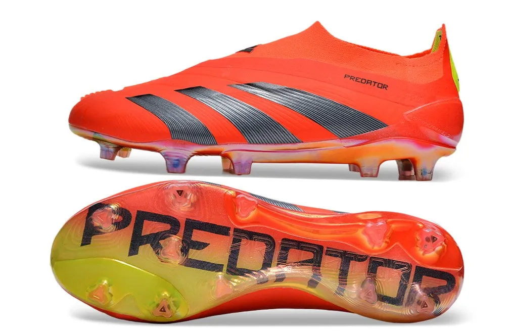 adidas Predator Elite Laceless FG Predstrike - Solar Red/Black/Solar Yellow