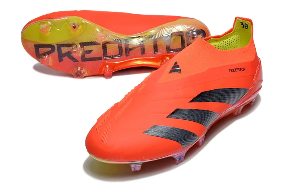 adidas Predator Elite Laceless FG Predstrike - Solar Red/Black/Solar Yellow