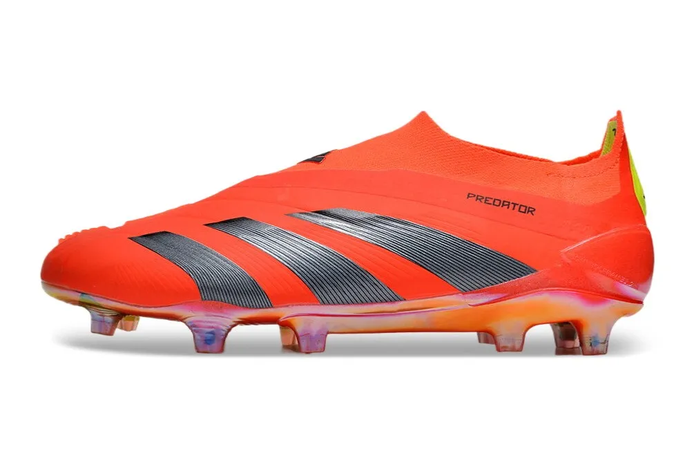 adidas Predator Elite Laceless FG Predstrike - Solar Red/Black/Solar Yellow