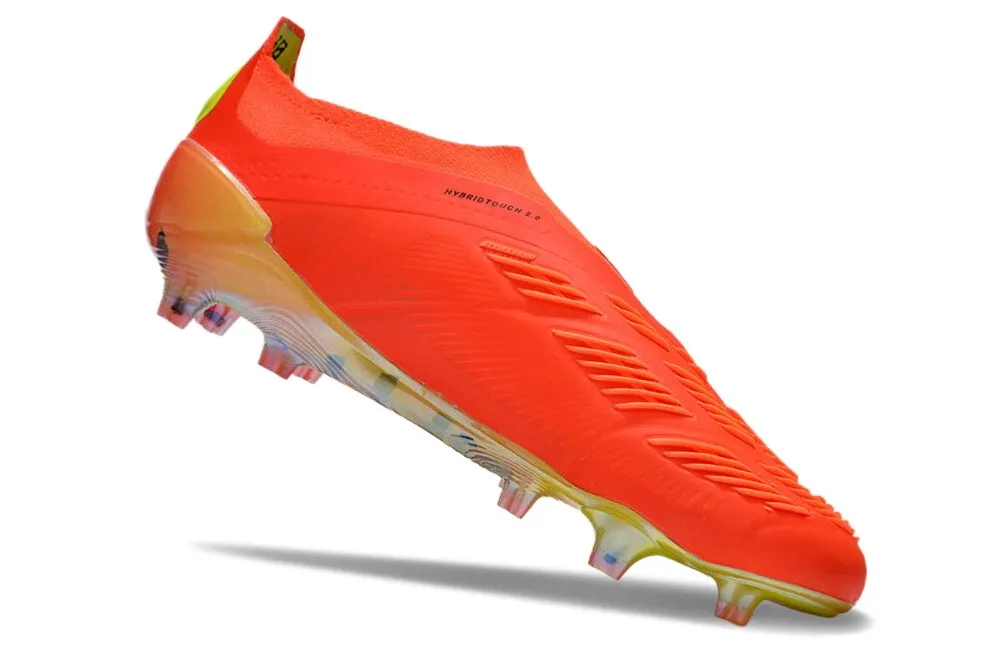 adidas Predator Elite Laceless FG Predstrike - Solar Red/Black/Solar Yellow