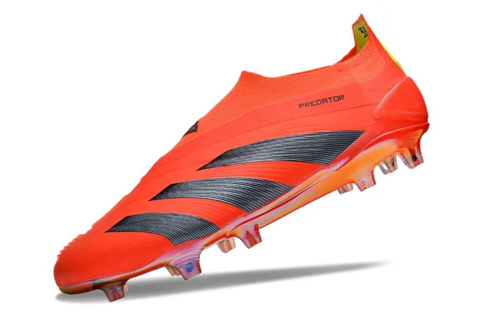 adidas Predator Elite Laceless FG Predstrike - Solar Red/Black/Solar Yellow