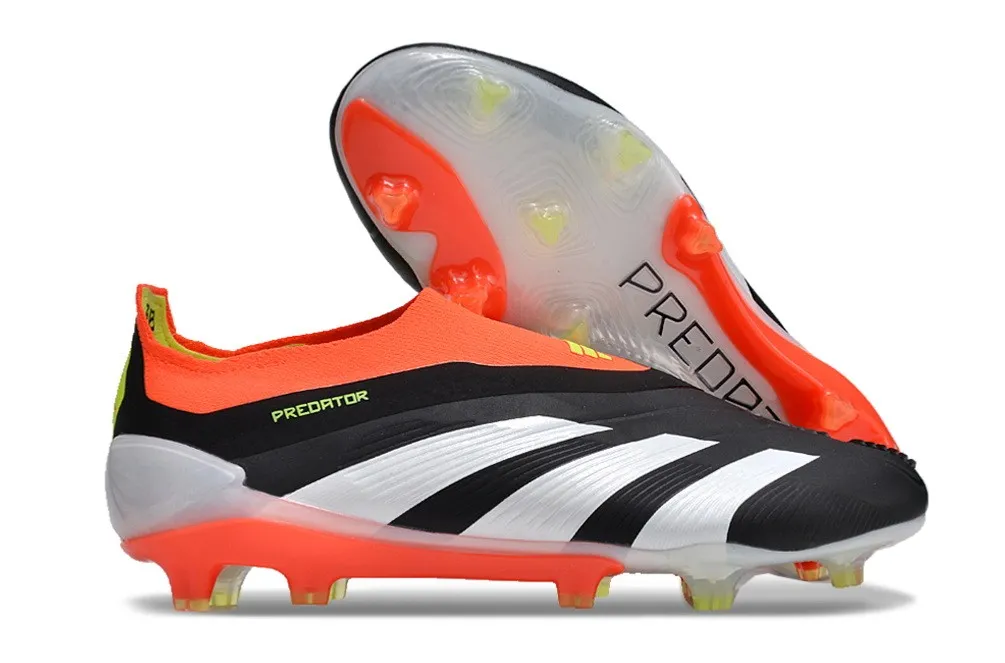 adidas Predator Elite Laceless FG Solar Energy - Core Black/White/Solar Red