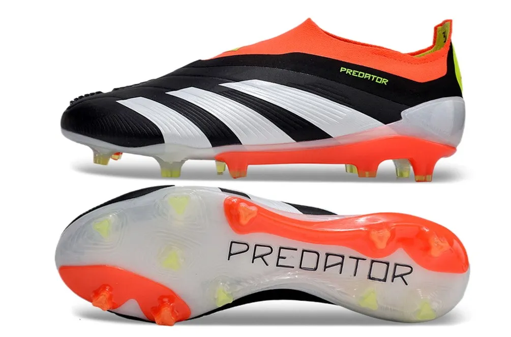 adidas Predator Elite Laceless FG Solar Energy - Core Black/White/Solar Red