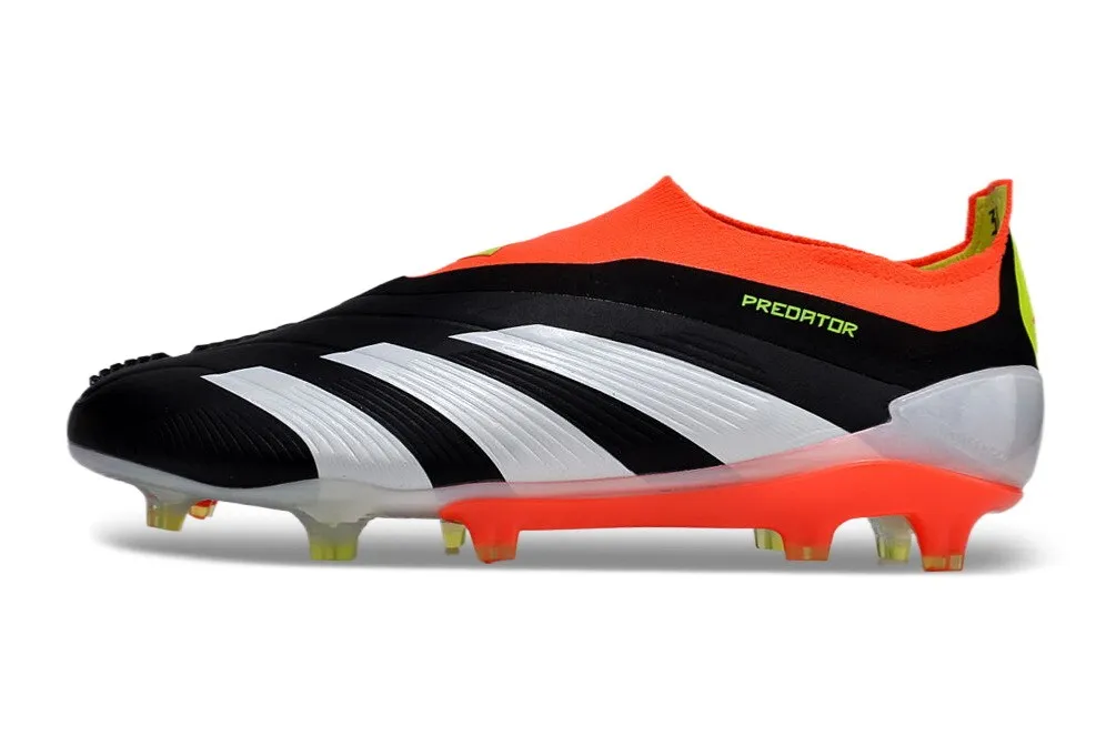 adidas Predator Elite Laceless FG Solar Energy - Core Black/White/Solar Red