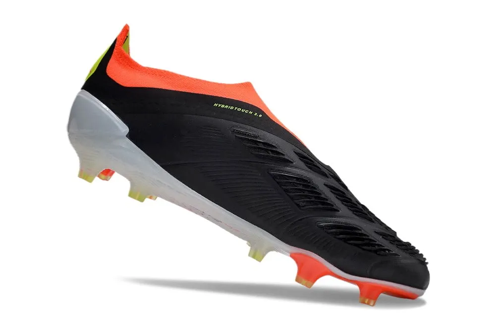 adidas Predator Elite Laceless FG Solar Energy - Core Black/White/Solar Red