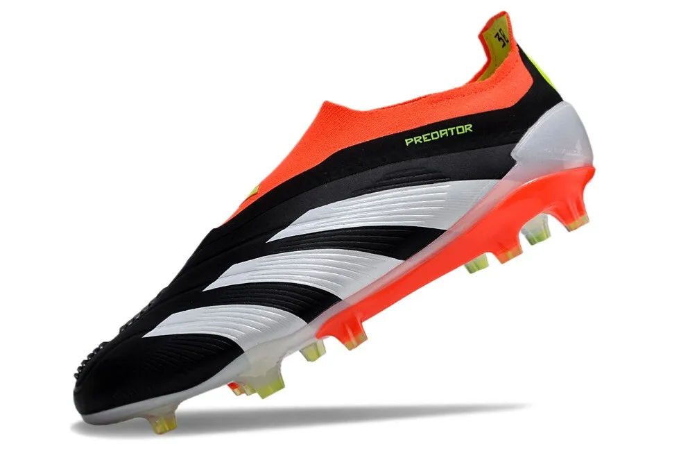 adidas Predator Elite Laceless FG Solar Energy - Core Black/White/Solar Red