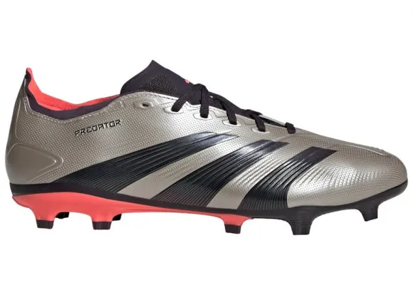 adidas Predator League FG Platinum Metallic Aurora Black Turbo