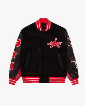 Air Jordan X Awake NY Varsity Jacket Black