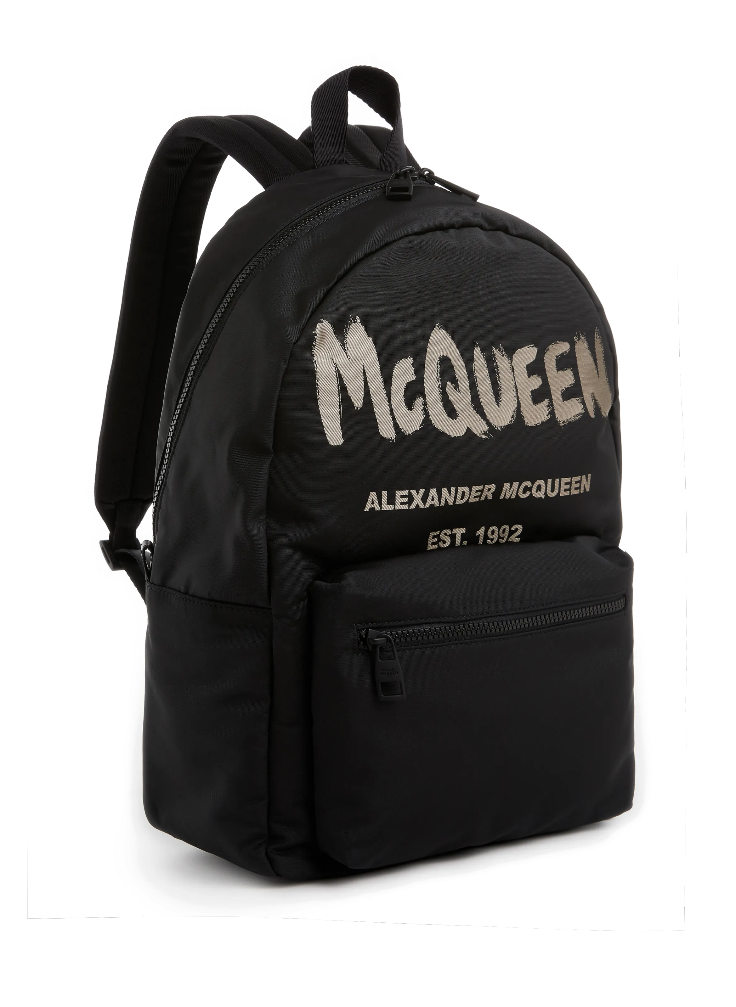 Alexander mcqueen  Metropolitan backpack with McQueen Graffiti - Black