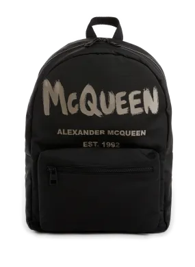 Alexander mcqueen  Metropolitan backpack with McQueen Graffiti - Black