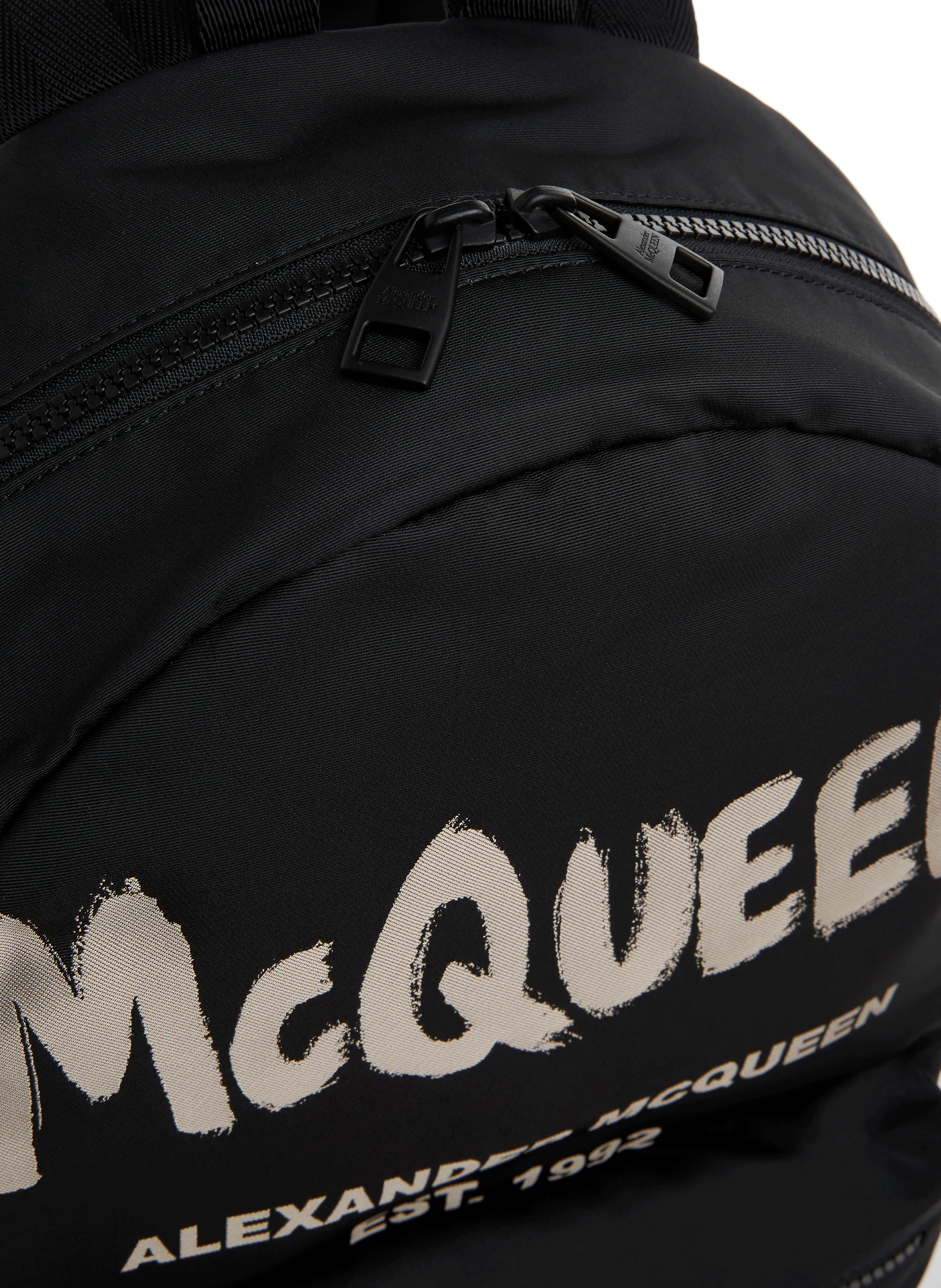 Alexander mcqueen  Metropolitan backpack with McQueen Graffiti - Black