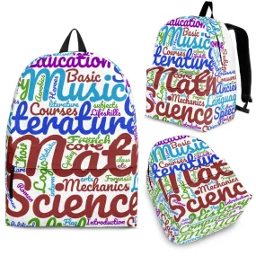 All Subjects Designer  Back-to-School Backpack White3