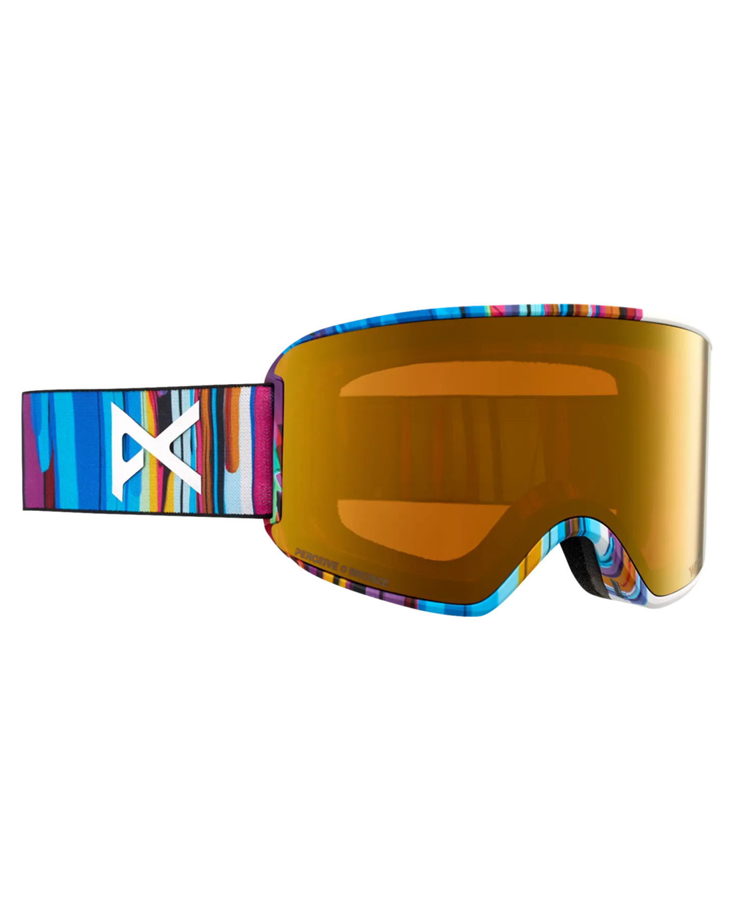 Anon WM3 Low Bridge Fit Snow Goggles + Bonus Lens + MFI - Feelgood / Perceive Sunny Bronze