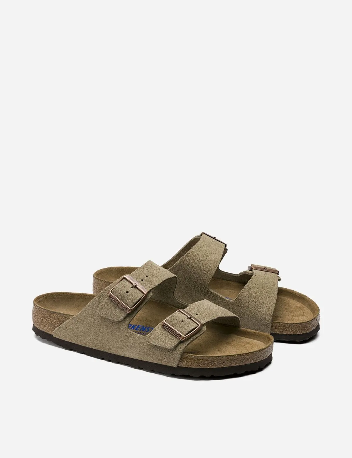 Arizona Regular Suede Sandals - Taupe Brown