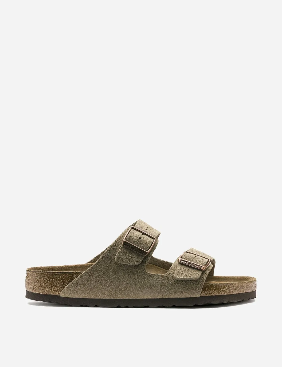 Arizona Regular Suede Sandals - Taupe Brown